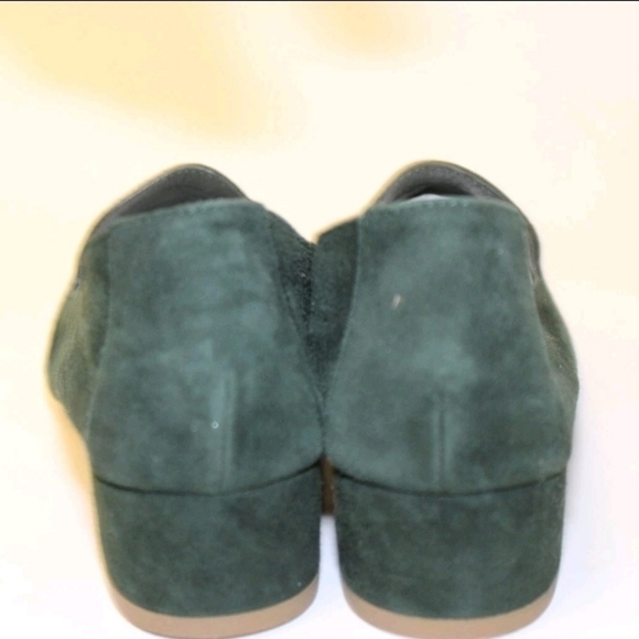 Mansur Gavriel Womens 6.5 36.5 Green Suede Low Heeled Loafers Italy Made Shoes - Picture 7 of 16